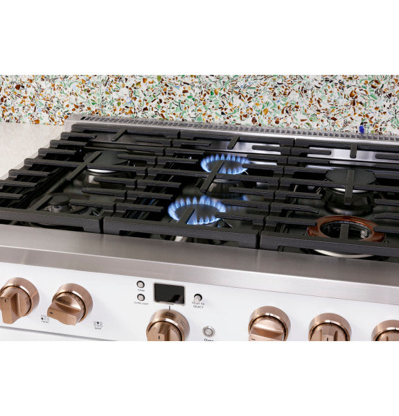 Café™ C2Y366P5TG2 Café™ 36" Smart Dual-Fuel Commercial-Style Range with 6 Burners (Natural Gas)