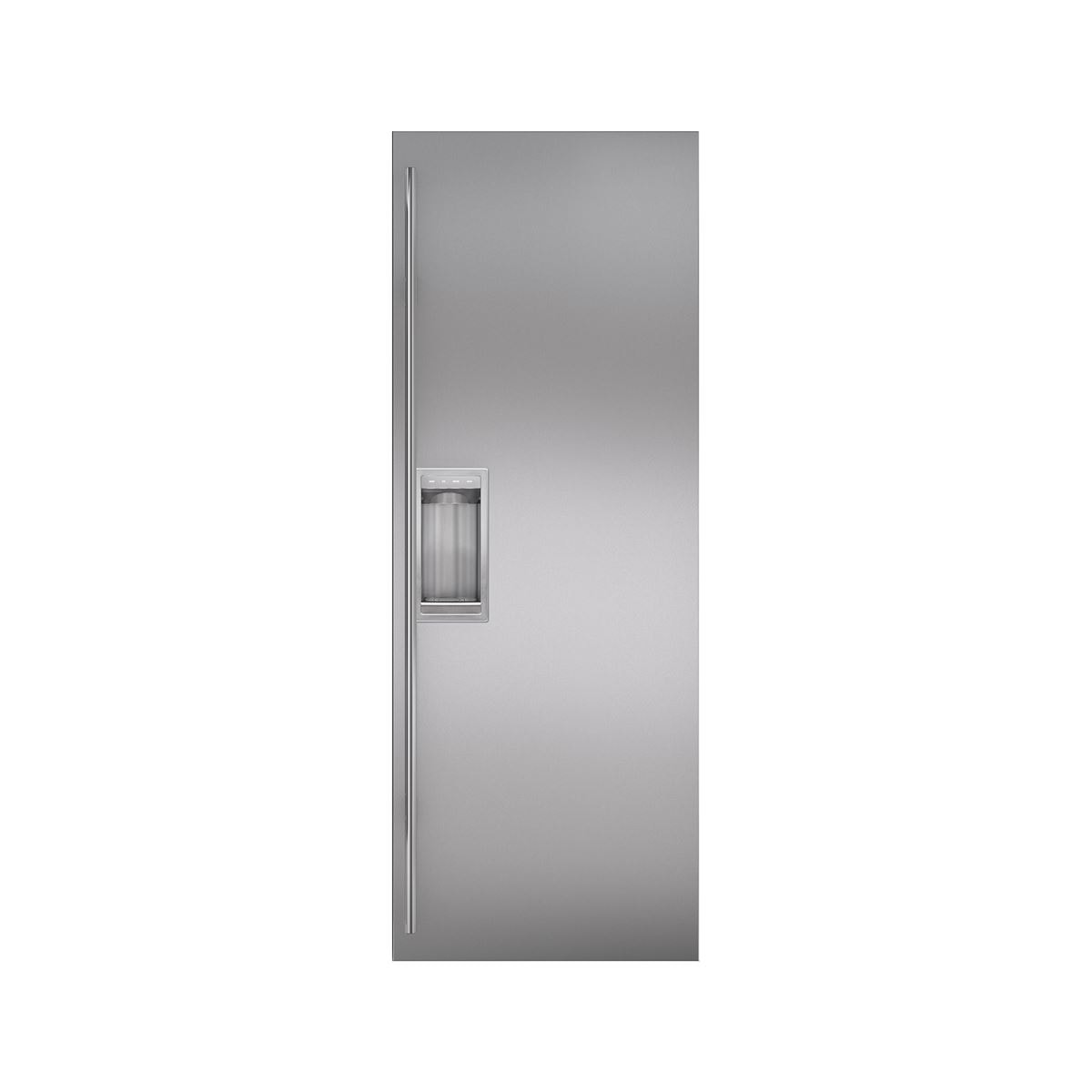 Sub-Zero 9036868 Stainless Steel Flush Inset Refrigerator Door Panel With Tubular Handle