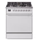 Ilve UP30QMPWH Professional Plus Ii 30 Inch Dual Fuel Natural Gas Freestanding Range In Varies With Trim