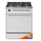 Ilve UP30QNMPRAC Nostalgie Ii 30 Inch Dual Fuel Natural Gas Freestanding Range In Ral Custom Color With Chrome Trim