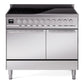 Ilve UPDI406QMPSS Professional Plus Ii 40 Inch Electric Freestanding Range In Stainless Steel With Trim