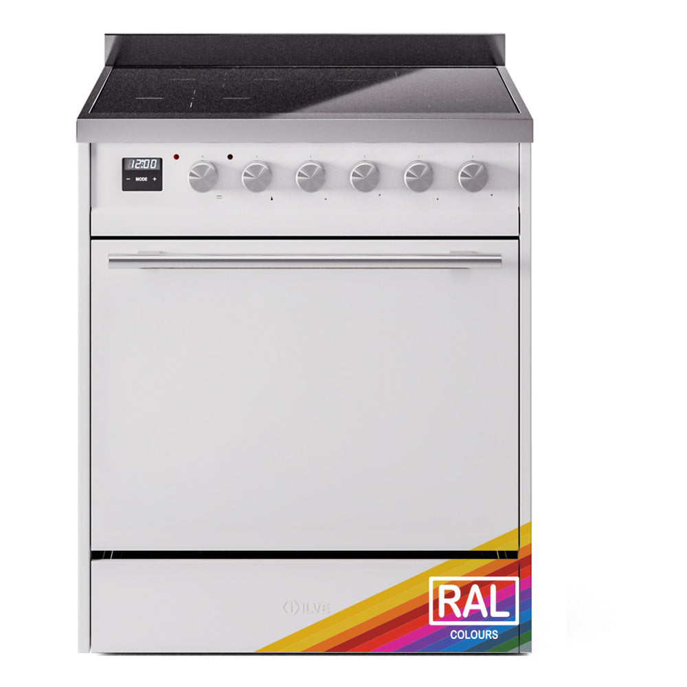 Ilve UPI304QMPRA Professional Plus Ii 30 Inch Electric Freestanding Range In Ral Custom Color With Trim