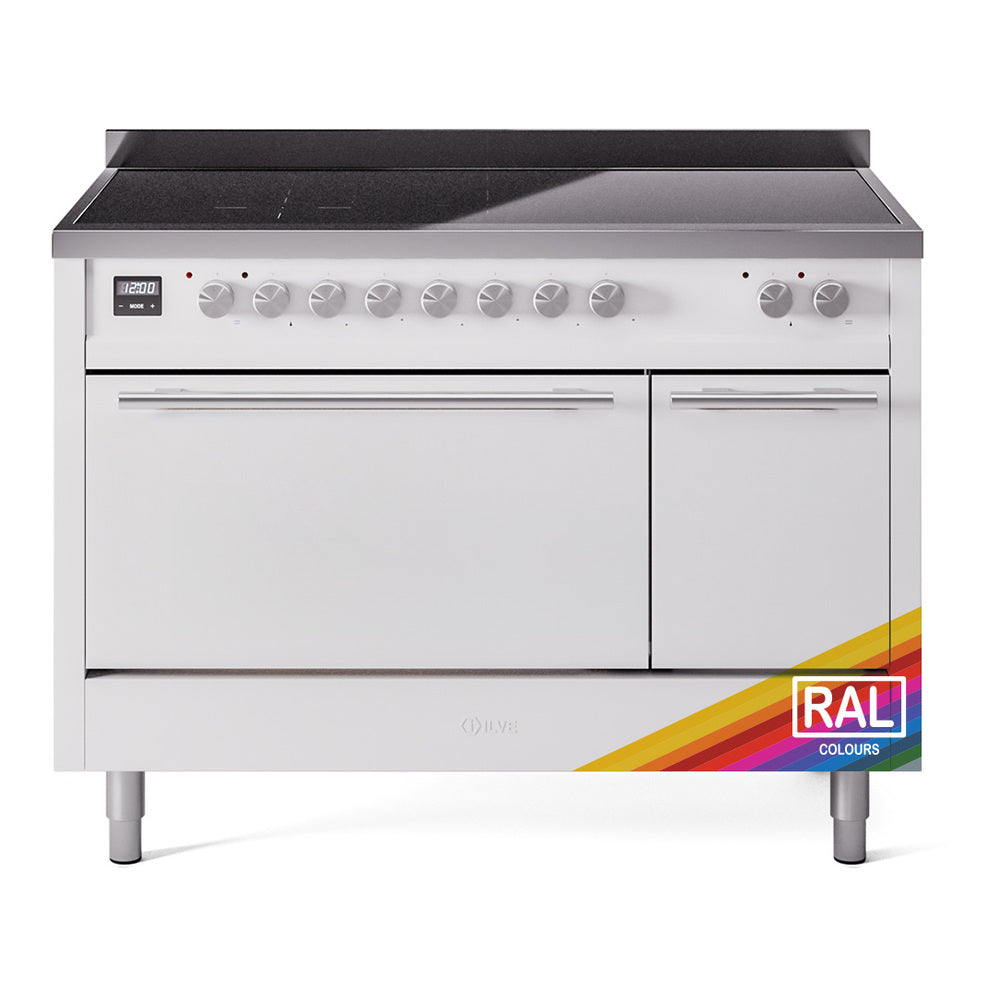 Ilve UPI486QMPRA Professional Plus Ii 48 Inch Electric Freestanding Range In Ral Custom Color With Trim