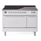 Ilve UPI486QMPWH Professional Plus Ii 48 Inch Electric Freestanding Range In White With Trim