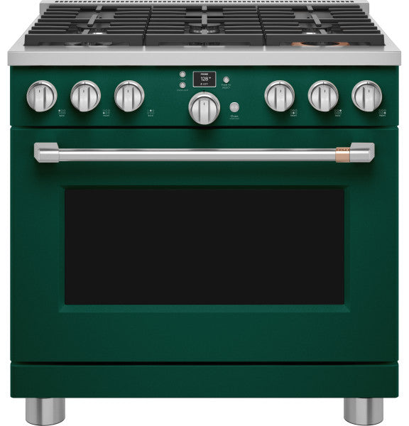 Café™ C2Y366P5TG2 Café™ 36" Smart Dual-Fuel Commercial-Style Range with 6 Burners (Natural Gas)