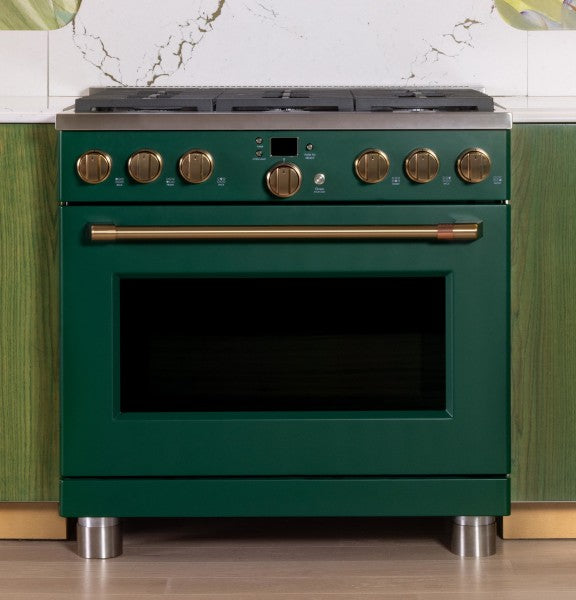 Café™ C2Y366P5TG2 Café™ 36" Smart Dual-Fuel Commercial-Style Range with 6 Burners (Natural Gas)