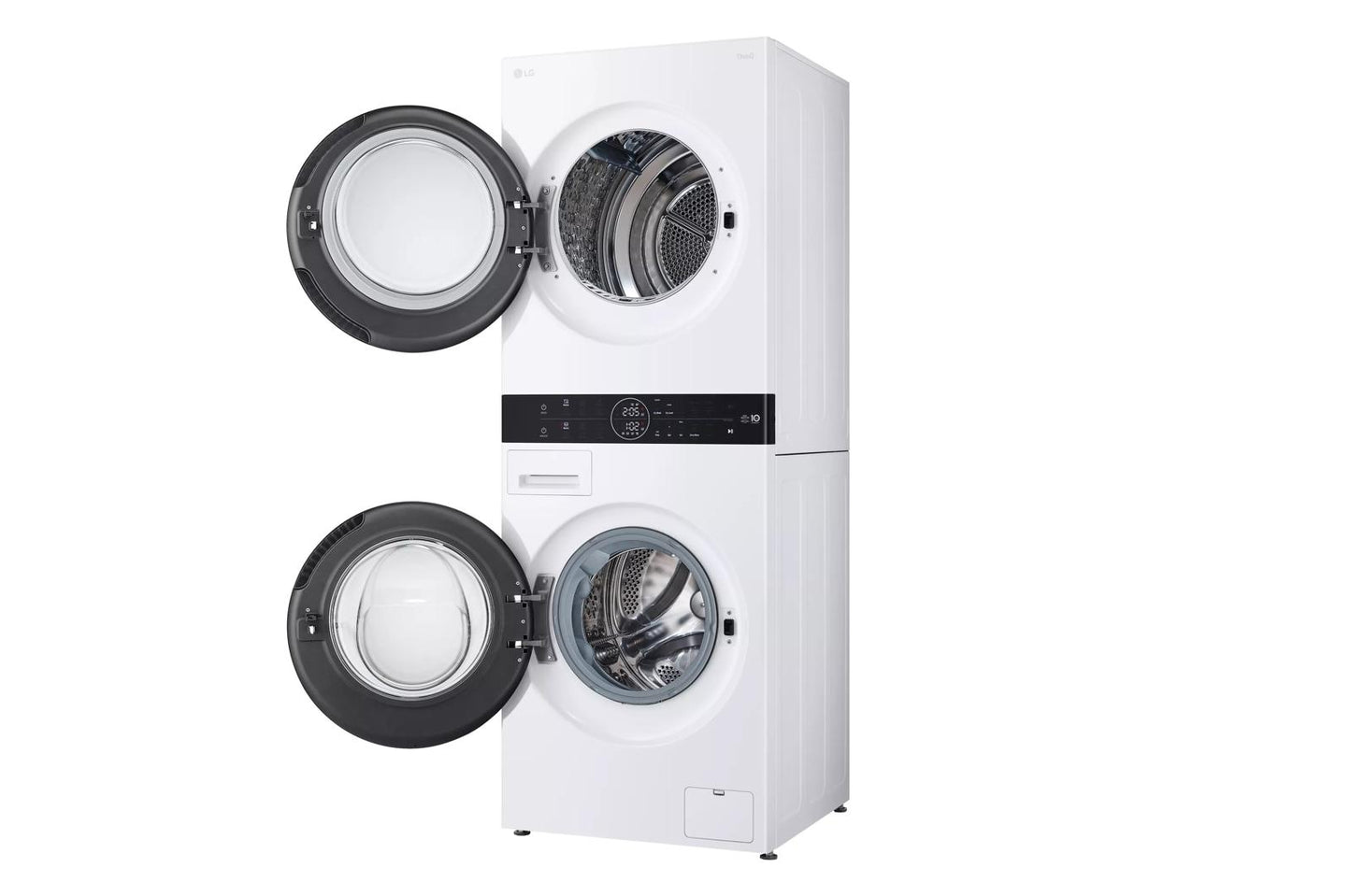 Lg WKHC152HWA Compact Single Unit Lg Washtower&#8482; With Center Control&#8482; 2.4 Cu.Ft. Front Load Washer And 4.2 Cu.Ft. Electric Ventless Heatpump&#8482; Dryer