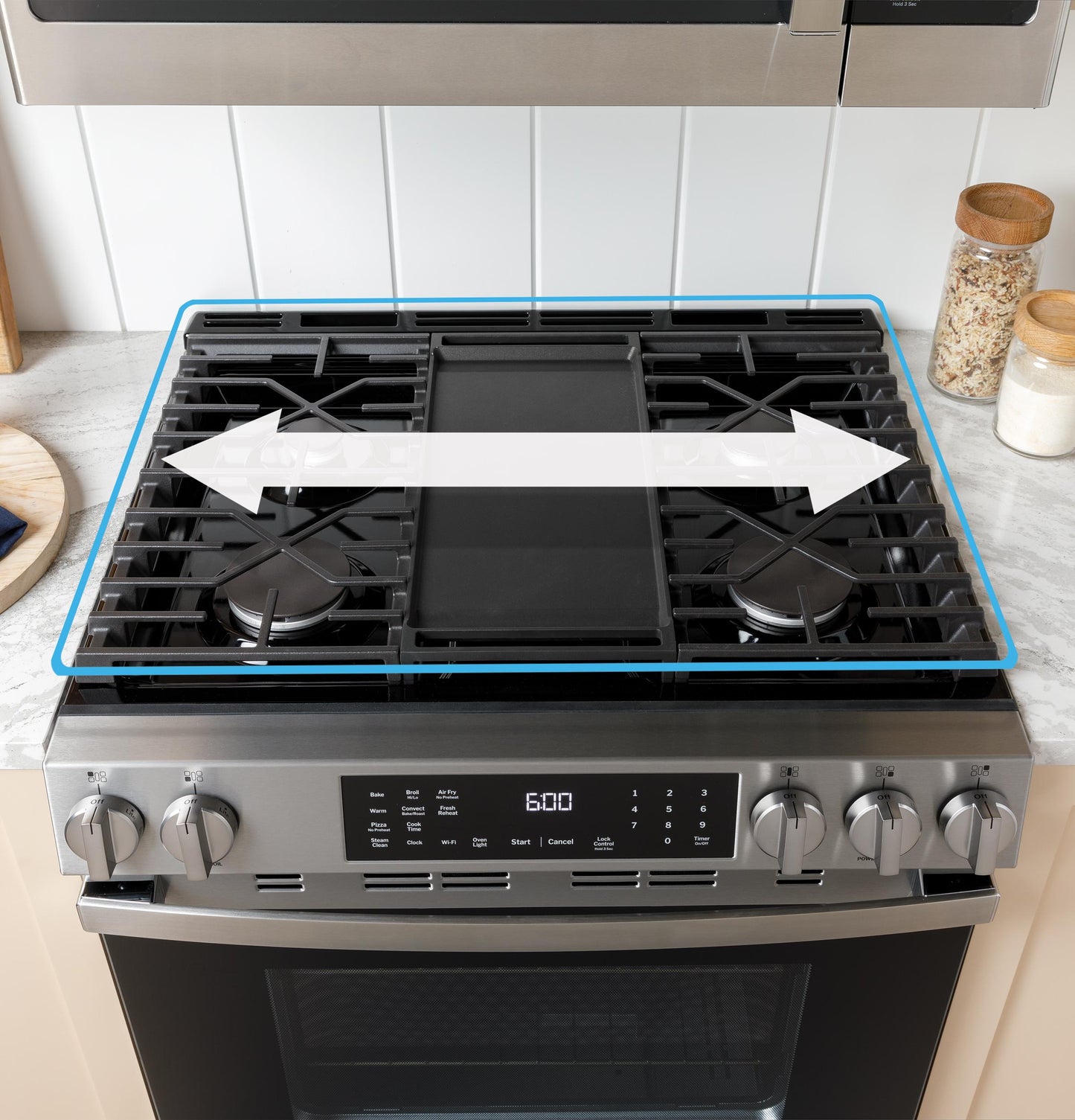 Ge Appliances GGS500PVSS Ge® 30" Slide-In Front-Control Gas Range With Crisp Mode