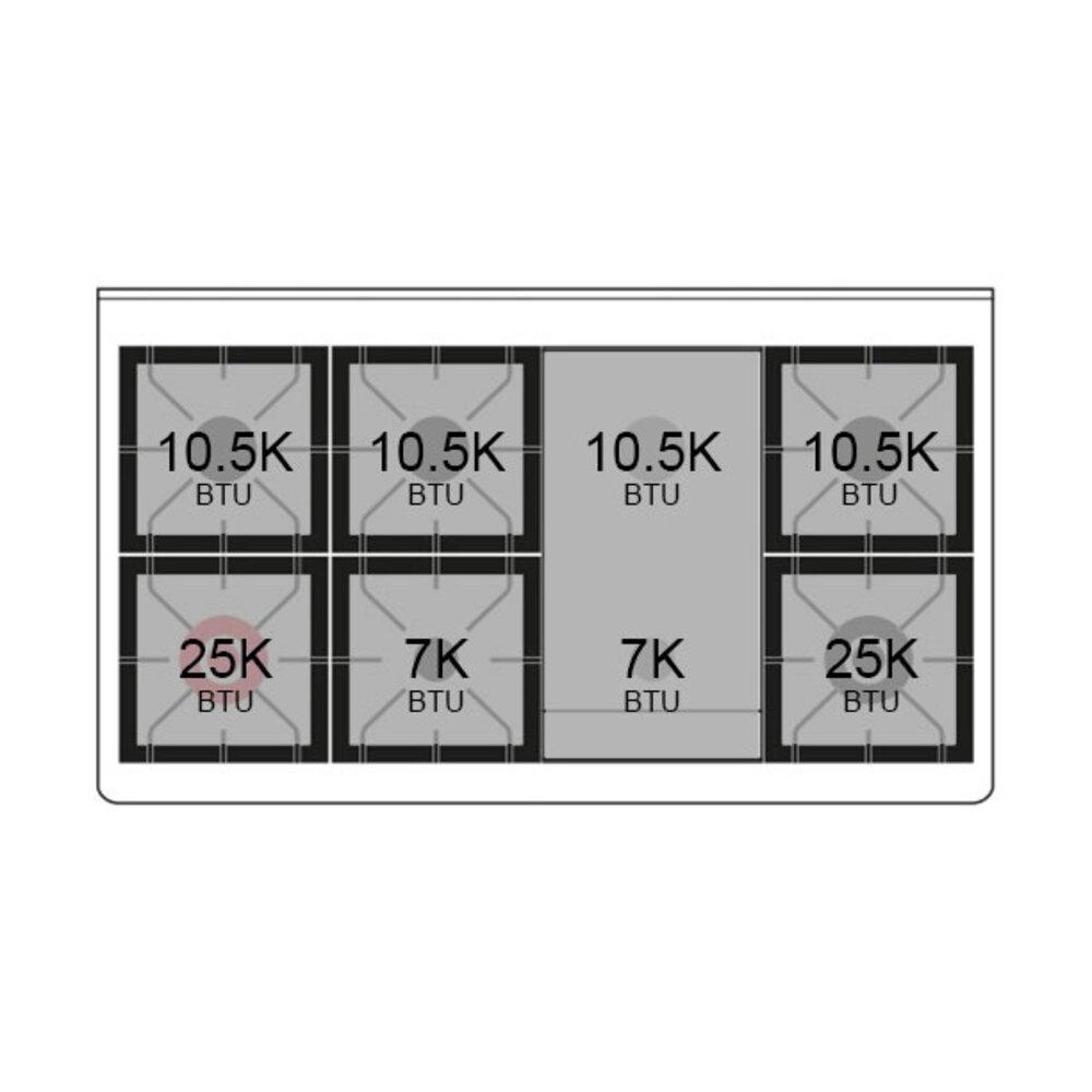 Ilve UN48FNMPAWG Ilve Un48Fnmpawg Nostalgie Ii Noblesse 48" Dual Fuel Range (8 Sealed Burners + Griddle, Natural Gas, Triple Glass Door, Antique White, Brass)