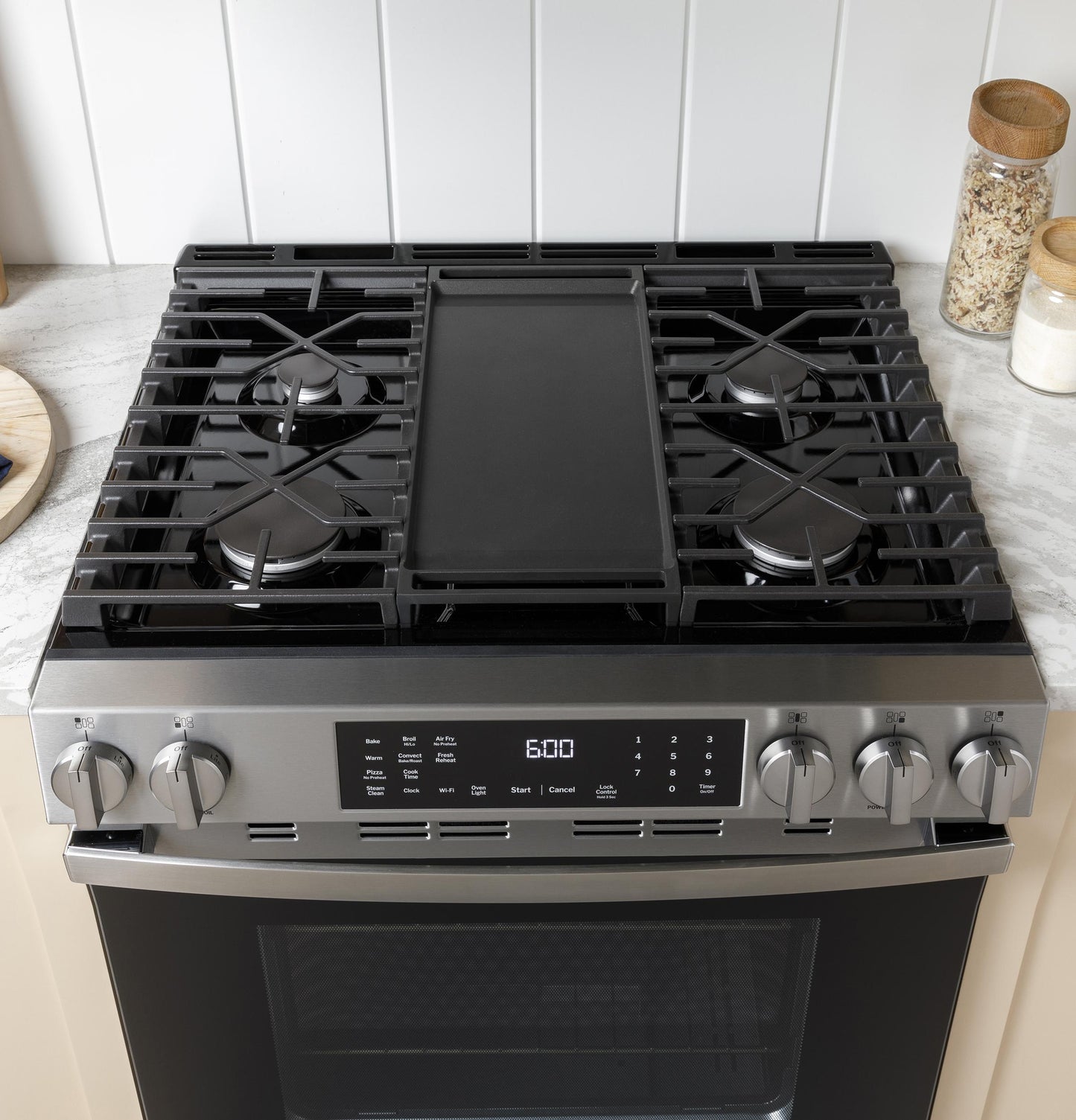 Ge Appliances GGS500PVSS Ge® 30" Slide-In Front-Control Gas Range With Crisp Mode