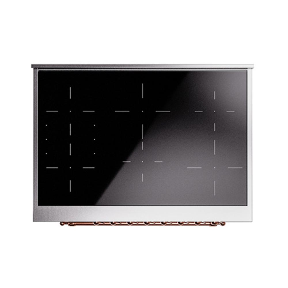 Ilve UNI366NMPSSP Ilve Uni366Nmpssp Nostalgie Ii Noblesse 36" Induction Range (Triple Glass Door, Stainless Steel, Copper)