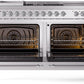 Ilve UP60FSNMPSSC Nostalgie Ii 60 Inch Dual Fuel Natural Gas Freestanding Range In Stainless Steel With Chrome Trim