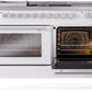 Ilve UP60FSWMPWH Professional Plus Ii 60 Inch Dual Fuel Natural Gas Freestanding Range In White With Trim