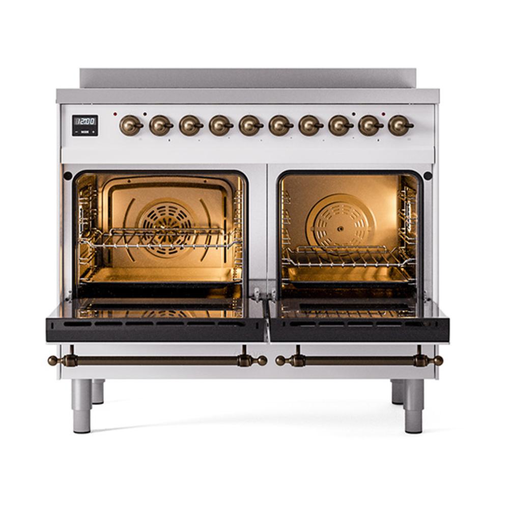 Ilve UNDI406NMPRAB Ilve Undi406Nmprab Nostalgie Ii Noblesse 40" Induction Range (Triple Glass Door, Ral, Burnished)