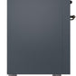 Ilve UPI366NMPBGB Nostalgie Ii 36 Inch Electric Freestanding Range In Blue Grey With Bronze Trim