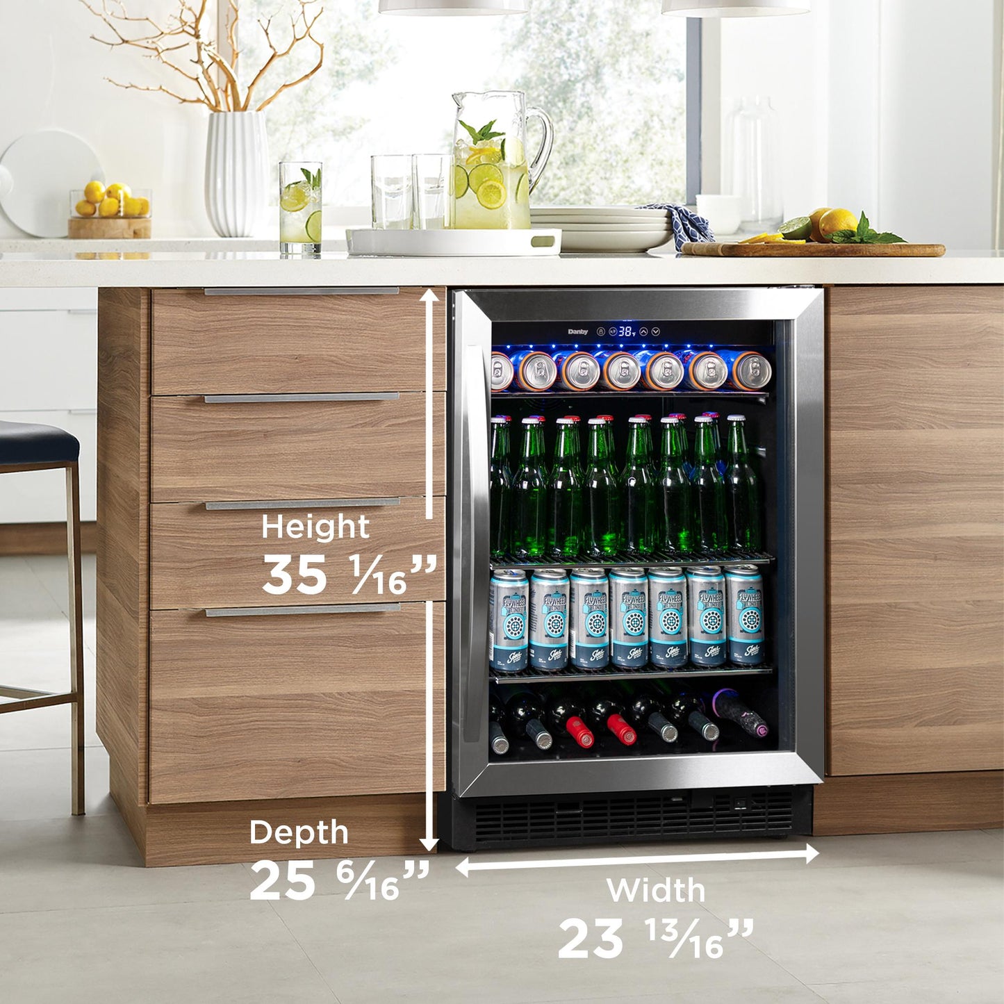 Danby DBC057A1BSS Danby 5.7 Cu. Ft. Built-In Beverage Center In Stainless Steel