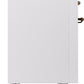 Ilve UPI486NMPWHB Nostalgie Ii 48 Inch Electric Freestanding Range In White With Bronze Trim