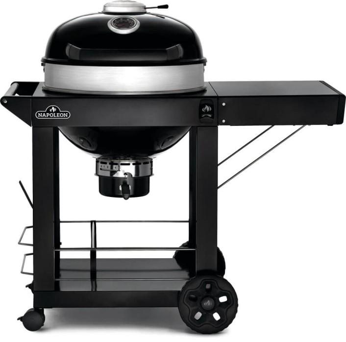 Napoleon Bbq PRO22KCART3 Professional 22 Charcoal Cart 22-Inch Kettle Grill With Cart , Charcoal, Black