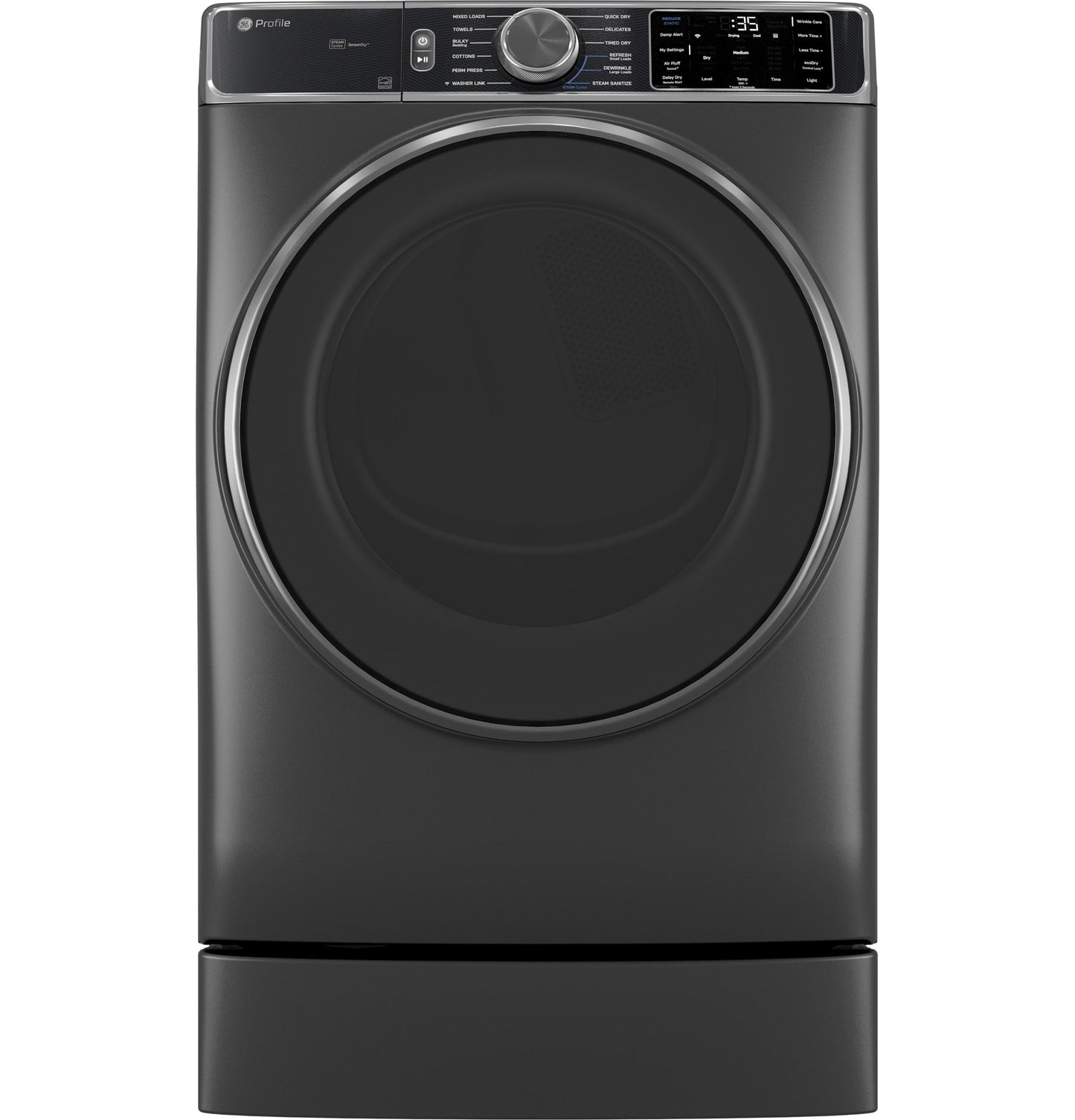 Ge Appliances PFD95ESPWDS Ge Profile&#8482; Energy Star® 7.8 Cu. Ft. Capacity Smart Front Load Electric Dryer With Steam And Sanitize Cycle