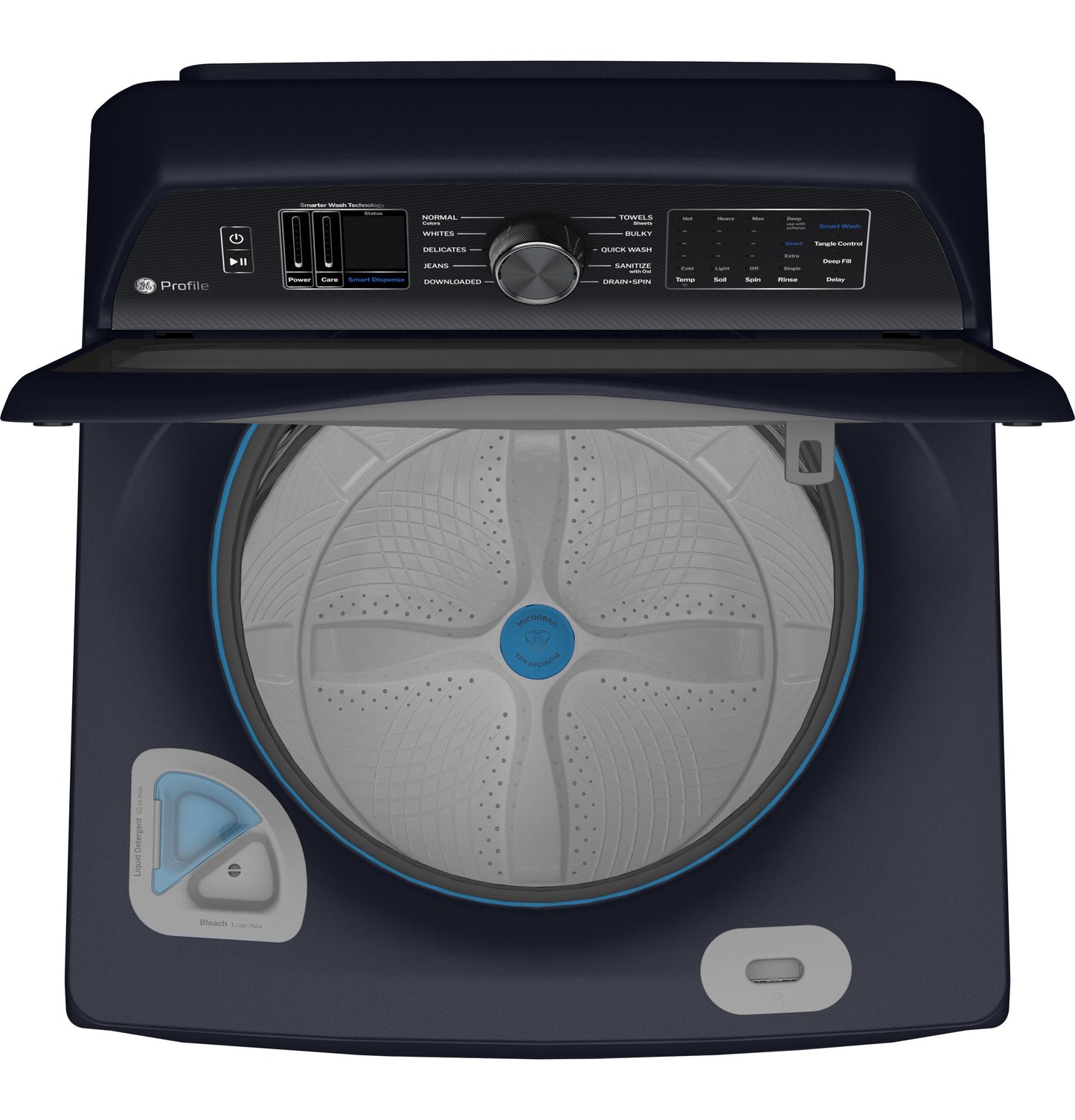 Ge Appliances PTW800BPWRS Ge Profile&#8482; Energy Star® 5.4 Cu. Ft. Capacity Washer With Smarter Wash Technology And Adaptive Smartdispense