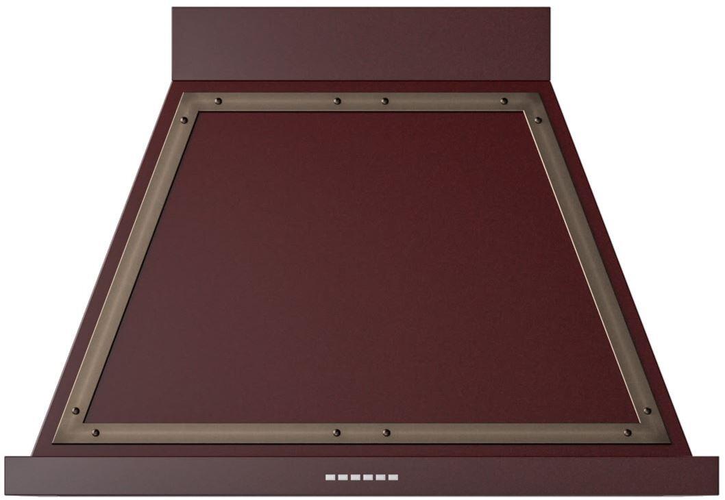 Ilve UANB36BUB Nostalgie 36 Inch Burgundy Wall Mount Range Hood