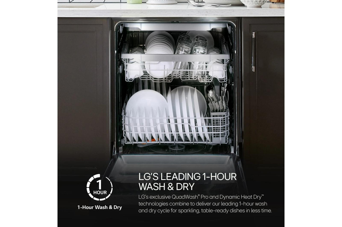 Lg LDTH555NS Top-Control Dishwasher With 1-Hour Wash & Dry, Quadwash® Pro, And Dynamic Heat Dry&#8482;