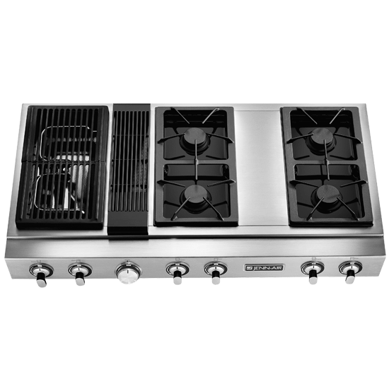 Jennair JGD8348CDP Pro-Style® Modular Gas Downdraft Rangetop, 48