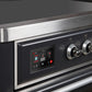 Ilve UMI09NS3MGC Majestic Ii 36 Inch Electric Freestanding Range In Matte Graphite With Chrome Trim