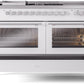 Ilve UP60FSWMPWH Professional Plus Ii 60 Inch Dual Fuel Natural Gas Freestanding Range In White With Trim