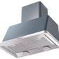 Ilve UAM90BG Majestic 36 Inch Blue Grey Wall Mount Range Hood