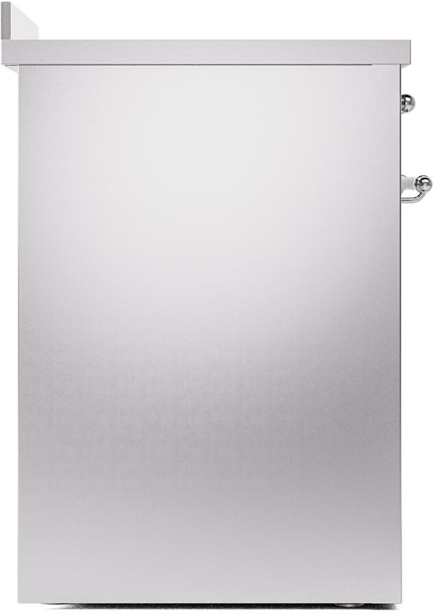 Ilve UPI304NMPSSC Nostalgie Ii 30 Inch Electric Freestanding Range In Stainless Steel With Chrome Trim