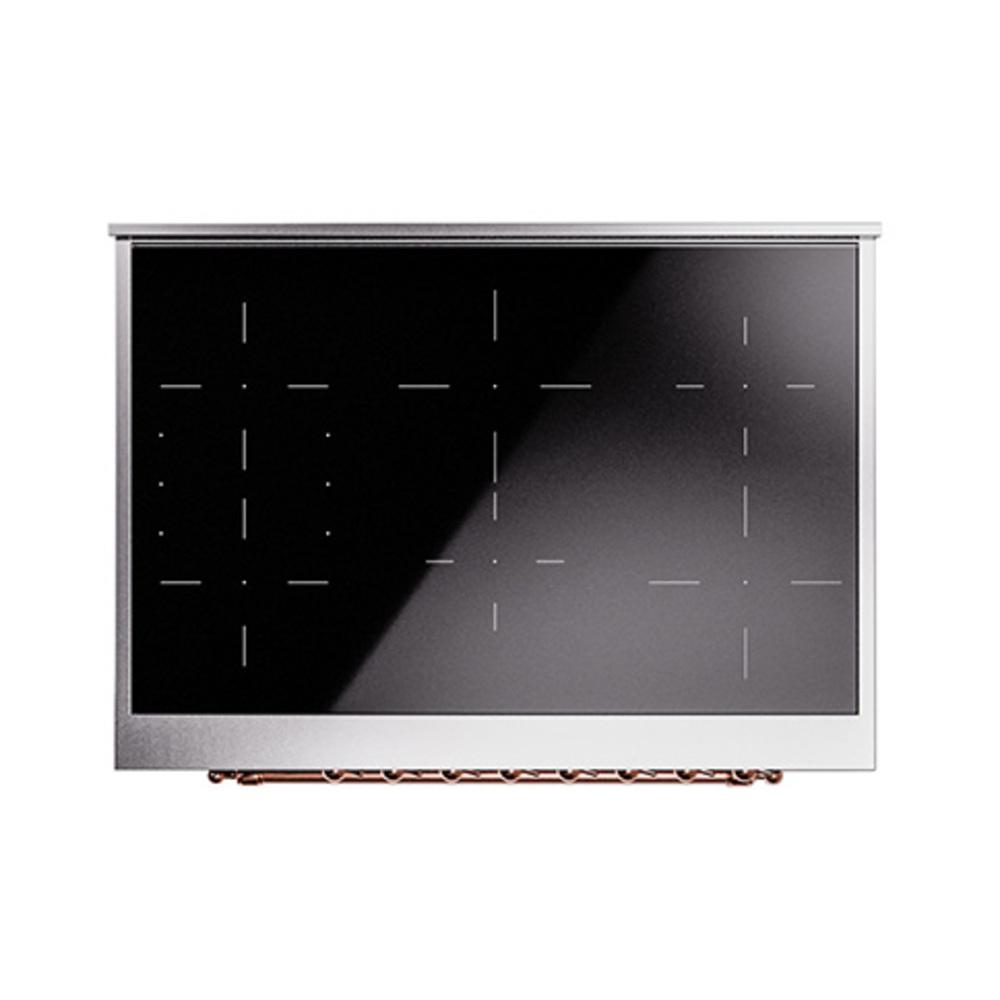 Ilve UNI366NMPBUP Ilve Uni366Nmpbup Nostalgie Ii Noblesse 36" Induction Range (Triple Glass Door, Burgundy, Copper)