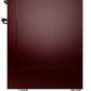 Ilve UP36FNMPBUBLP Nostalgie Ii 36 Inch Dual Fuel Liquid Propane Freestanding Range In Burgundy With Bronze Trim