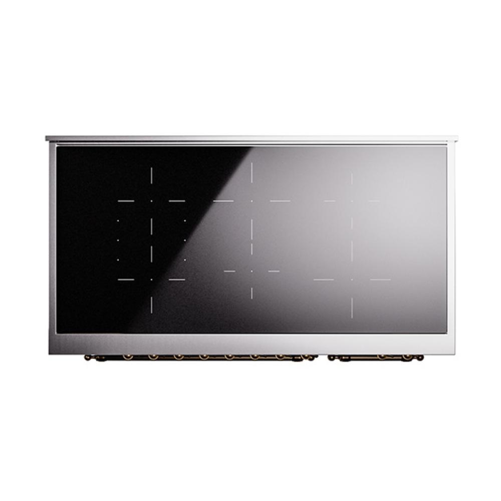 Ilve UNI486QNMPMBB Ilve Uni486Qnmpmbb Nostalgie Ii Noblesse 48" Induction Range (Solid Door, Midnight Blue, Burnished)