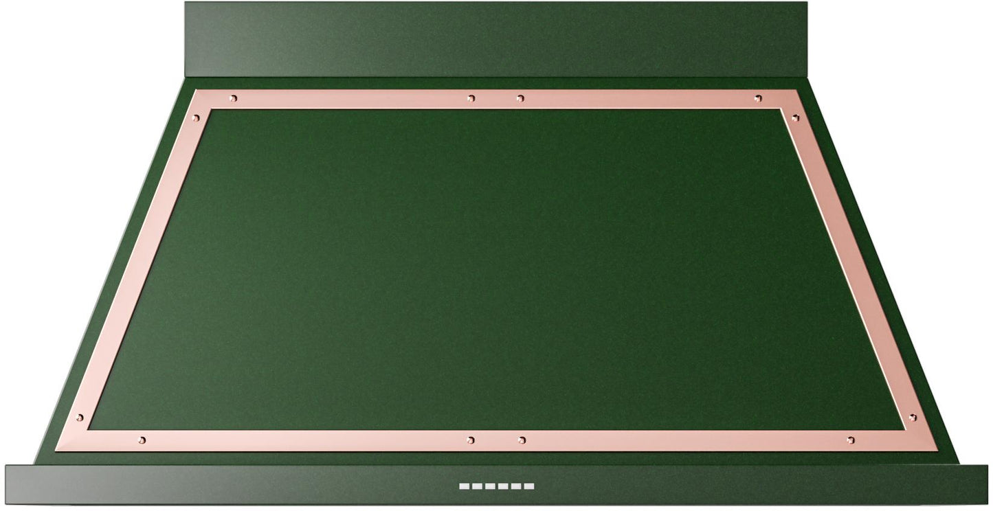 Ilve UANB48EGP Ilve Uanb48Egp Nostalgie 48" Hood In Emerald Green With Copper Trim