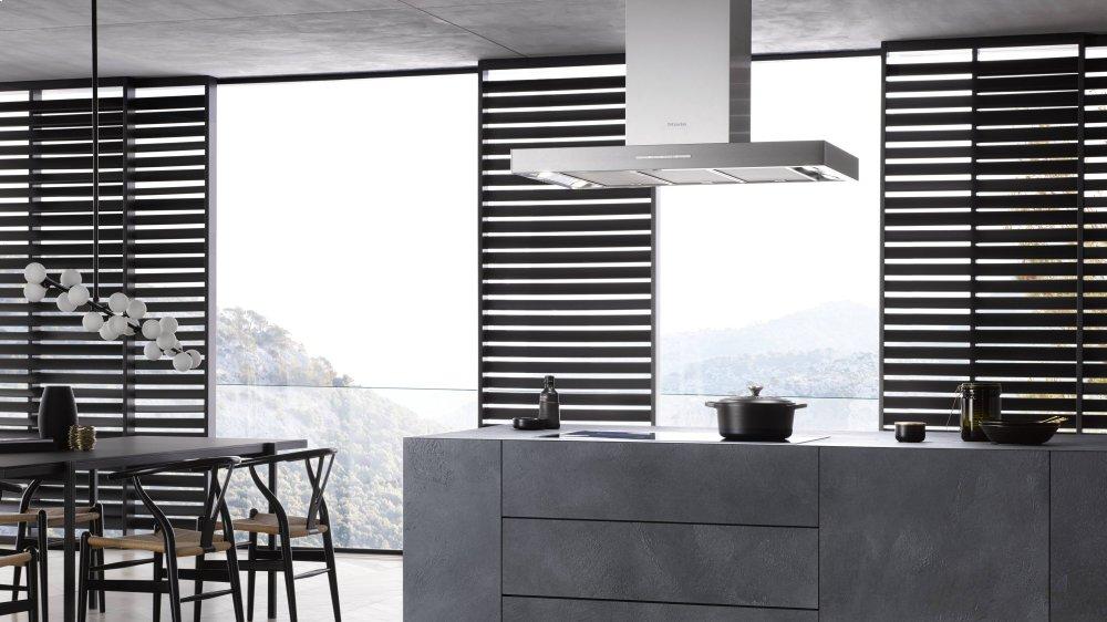 Miele PUR98DSS Pur 98 D - Island DéCor Hood With Energy-Efficient Led Lighting And Backlit Controls For Easy Use.