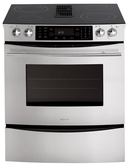 Jennair JES9900BAS Downdraft Slide-In Electric Range