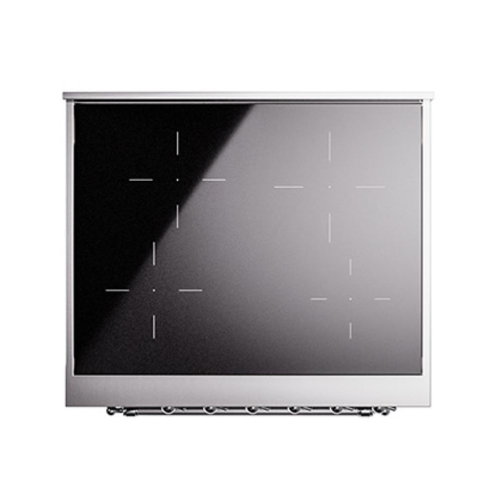 Ilve UNI304QNMPMBC Ilve Uni304Qnmpmbc Nostalgie Ii Noblesse 30" Induction Range (Solid Door, Midnight Blue, Chrome)