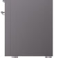 Ilve UP36FNMPMGCLP Nostalgie Ii 36 Inch Dual Fuel Liquid Propane Freestanding Range In Matte Graphite With Chrome Trim