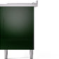 Ilve UP60FSNMPEGCLP Nostalgie Ii 60 Inch Dual Fuel Liquid Propane Freestanding Range In Emerald Green With Chrome Trim