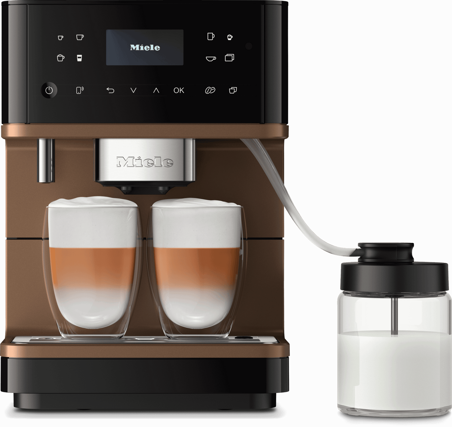 Miele CM6360OBB Cm 6360 Milkperfection - Countertop Coffee Machine With Wifi Conn@Ct, High-Quality Milk Container, And Many Specialty Coffees.