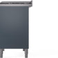 Ilve UPD40FNMPBGGLP Nostalgie Ii 40 Inch Dual Fuel Liquid Propane Freestanding Range In Blue Grey With Brass Trim