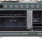 Ilve UM12FDNS3BGC Majestic Ii 48 Inch Dual Fuel Natural Gas Freestanding Range In Blue Grey With Chrome Trim