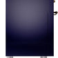 Ilve UP36FNMPMBBLP Nostalgie Ii 36 Inch Dual Fuel Liquid Propane Freestanding Range In Blue With Bronze Trim