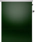 Ilve UPI304NMPEGC Nostalgie Ii 30 Inch Electric Freestanding Range In Emerald Green With Chrome Trim