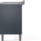 Ilve UP60FSNMPBGPLP Nostalgie Ii 60 Inch Dual Fuel Liquid Propane Freestanding Range In Blue Grey With Copper Trim