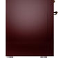 Ilve UP36FNMPBUB Nostalgie Ii 36 Inch Dual Fuel Natural Gas Freestanding Range In Burgundy With Bronze Trim