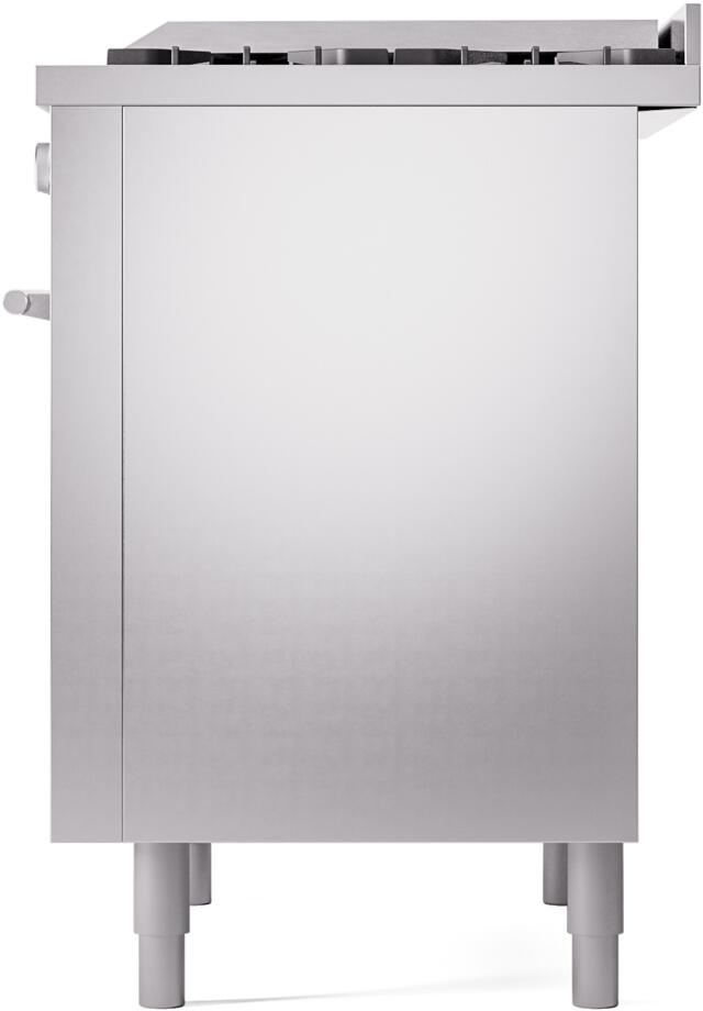 Ilve UP36FWMPSSLP Professional Plus Ii 36 Inch Dual Fuel Liquid Propane Freestanding Range In Stainless Steel With Trim