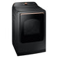 Samsung DVE54CG7550V 7.4 Cu. Ft. Smart Electric Dryer With Pet Care Dry And Steam Sanitize+ In Brushed Black