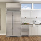 True Residential TR48SBSSSC 48 Inch Solid Stainless Door Side-By-Side